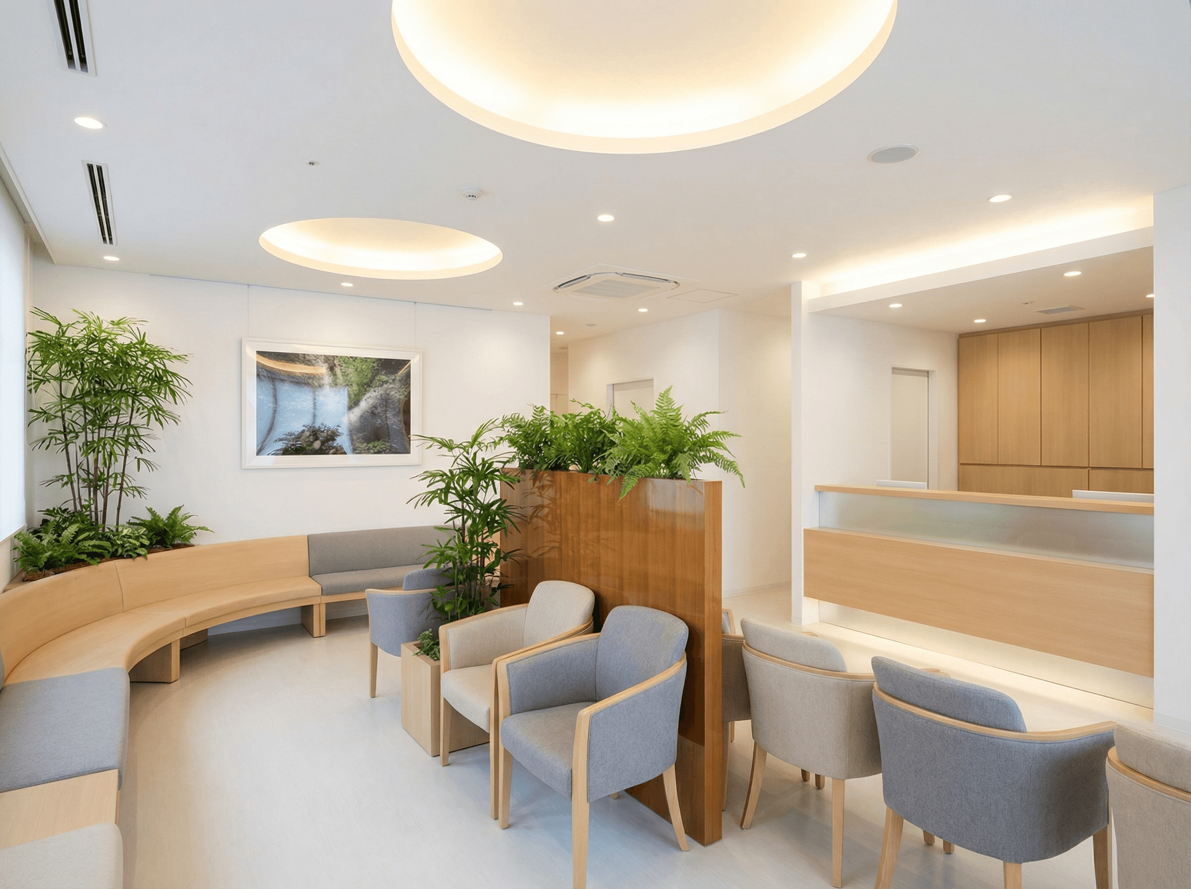 クリニックの待合室