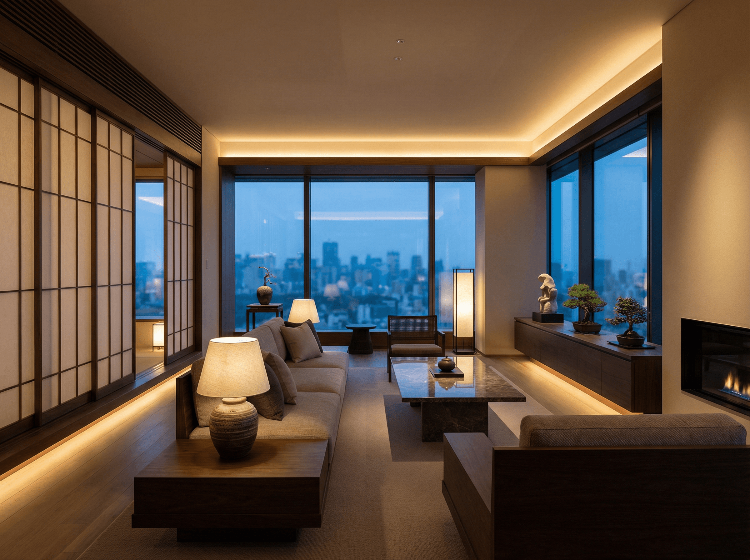 豪華な自宅の一室